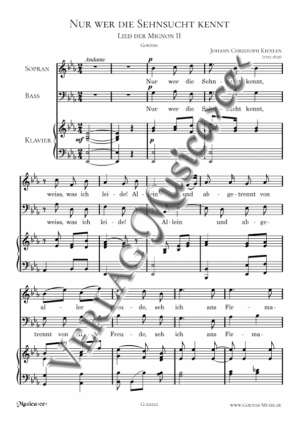 Lied der Mignon 2 - Kienlen