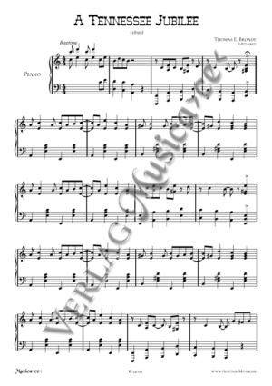 A Tennessee Jubilee - Ragtime für Klavier von Thomas E. Broady