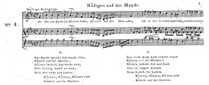 Rösgen auf der Hayde - Herder/Dalberg - Originalschrift - Goethe-Musik-Shop